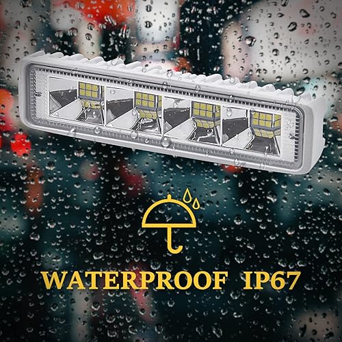 Miniatura 2 de Acelane Luces LED para barco, barra de luz marina, barra de luz esparcidora en T, haz de inundación, luces de cubierta de barco, luces de muelle