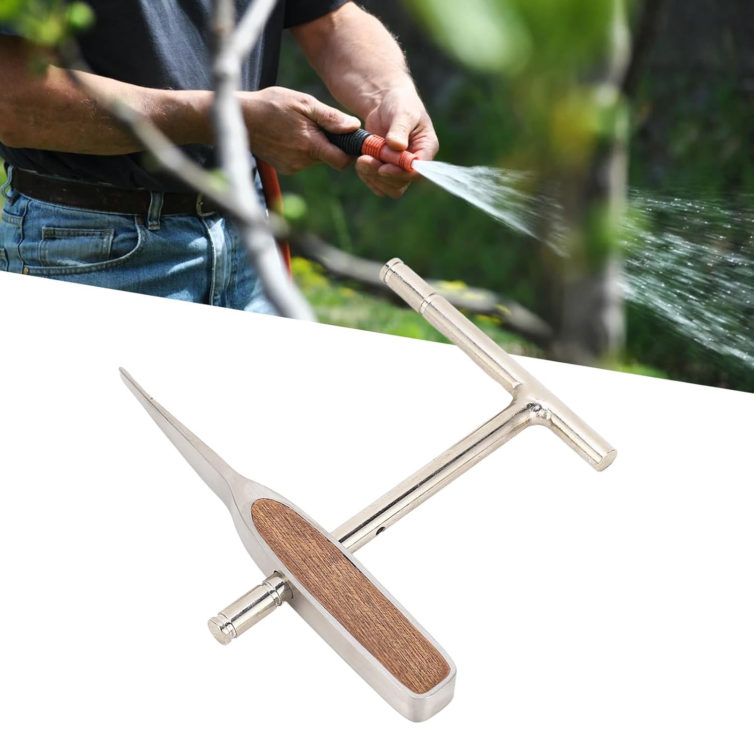 Diydeg Hose Clamp Tool, Stainless Steel, Silver, Compact, Multifunctional Wire Binding Tool for Air Hose, Garden Hose, Kitchen Pipe