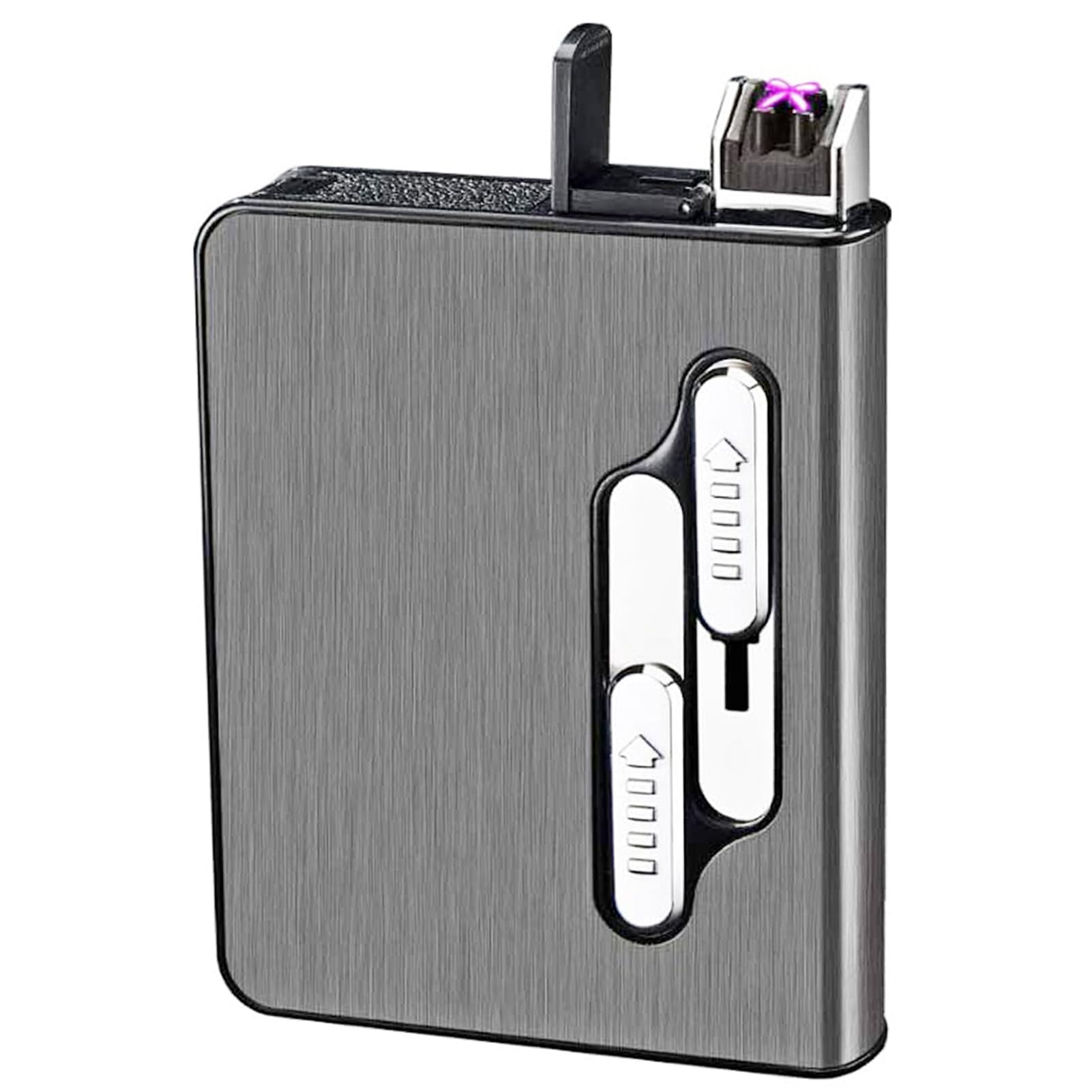 automatic ejection cigarette case Amazon.com: OLDENDO Cigarette Case with Lighter, 10 Regular Size Cigarettes Box  Automatic Ejection Holder Built in Dual Arc Lighters USB Rechargeable  (Black) : Health & Household