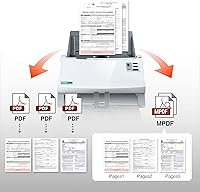 Vista 4 de Plustek Escáner de documentos dúplex PS3140U, Citrix Ready & Twain Support para PC y Mac, escanea y guarda documentos por lotes