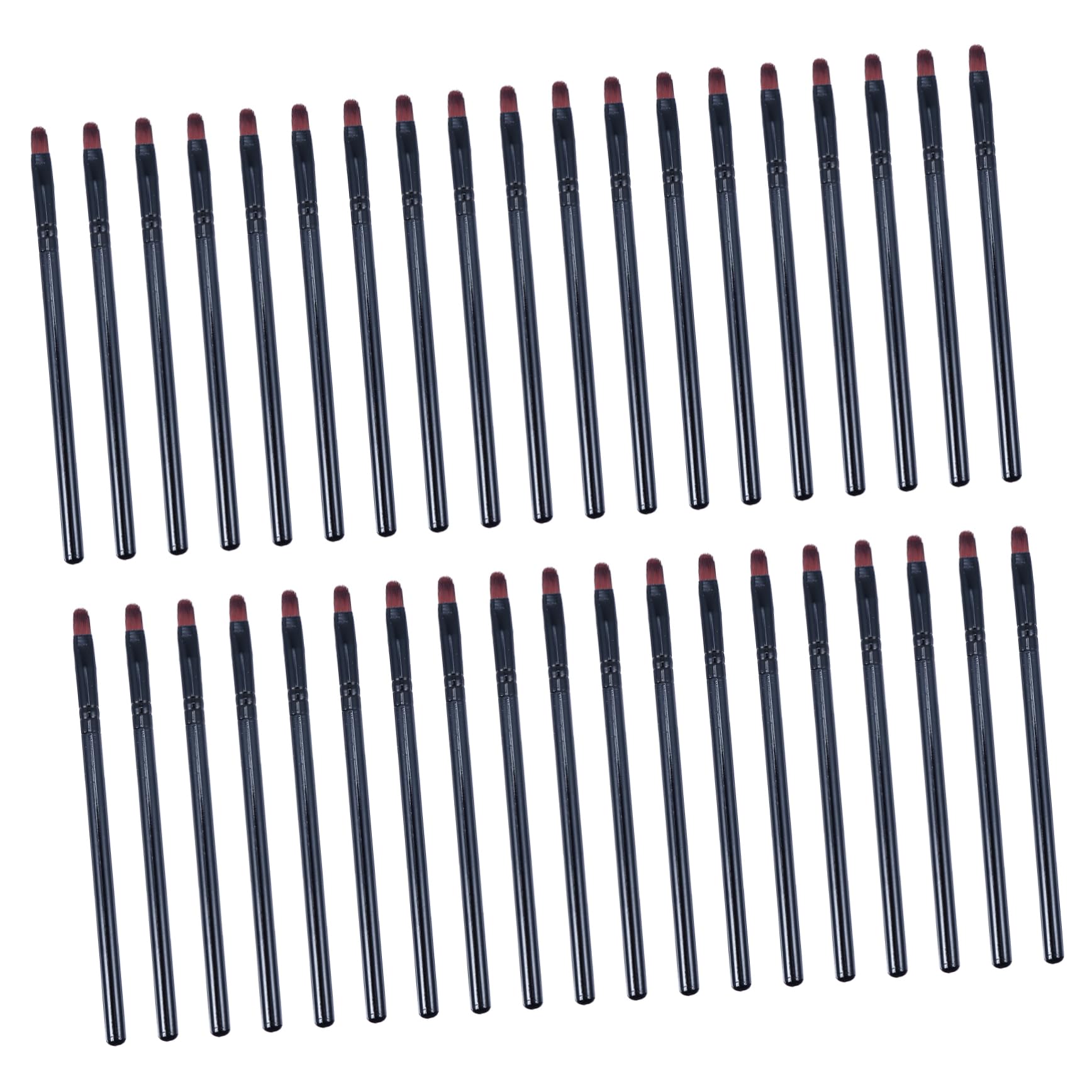 Gogogmee Ergonomic Handle Lip Brush 50pcs Portable Makeup Brushes Retractable Lipstick Applicators