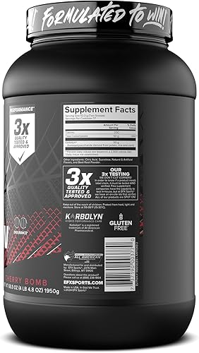 Miniatura 116 de EFX Sports Karbolyn Fuel | Polvo de carbohidratos de rápida absorción | Carga de carbohidratos, energía sostenida, recuperación rápida, sin