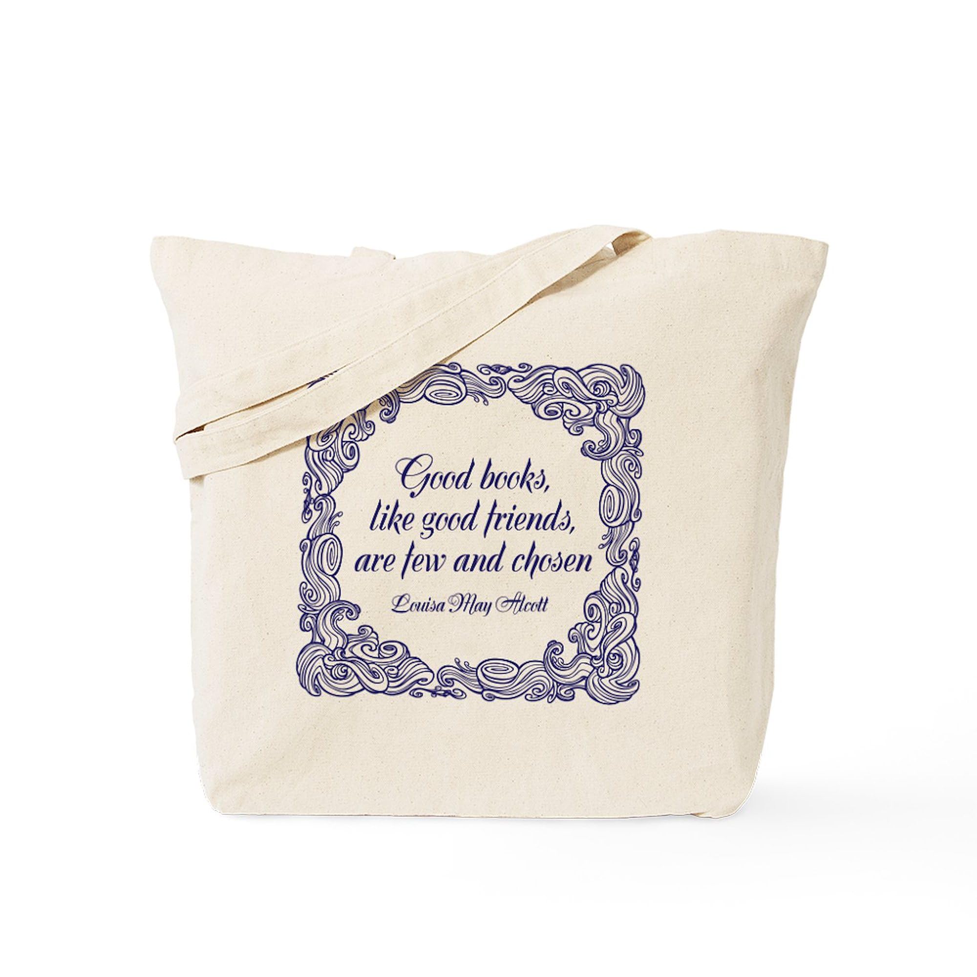 CafePress Good Books Tote Bag Reusable Natural Beige Canvas Shopping Bag