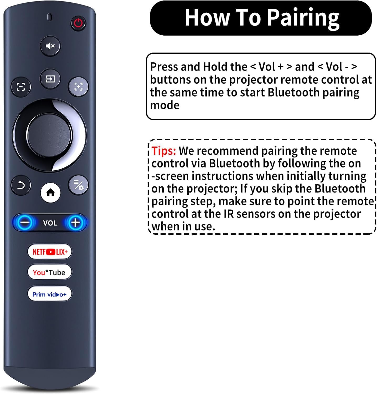Télécommande de rechange pour projecteur ONOAYO ONO3 Pro, pour projecteur AKIYO O1, HOPVISION H11