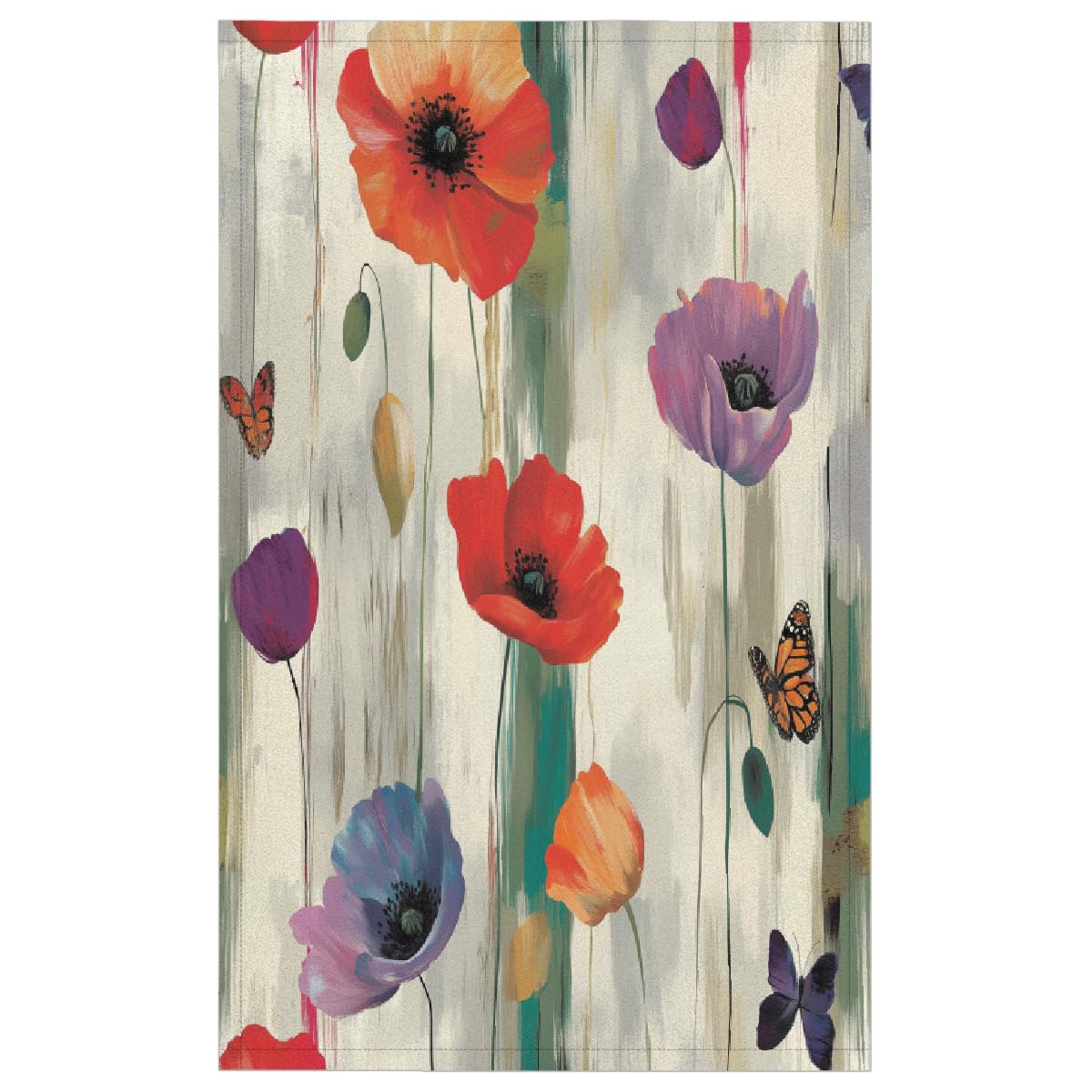 Torchons microfibre absorbants et séchage rapide à motif floral de cuisine