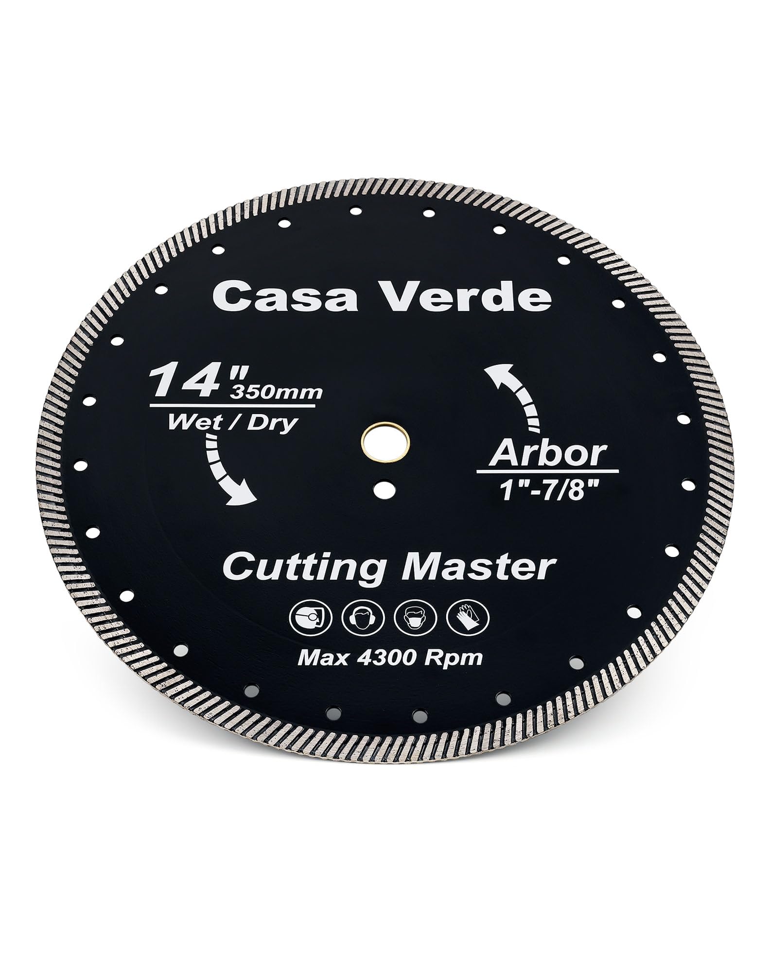 Casaverde Discos de corte de diamante 14"/350 mm x 25,4 mm/22,23 mm, disco de diamante para granito, mármol, hormigón, mampostería, ladrillo