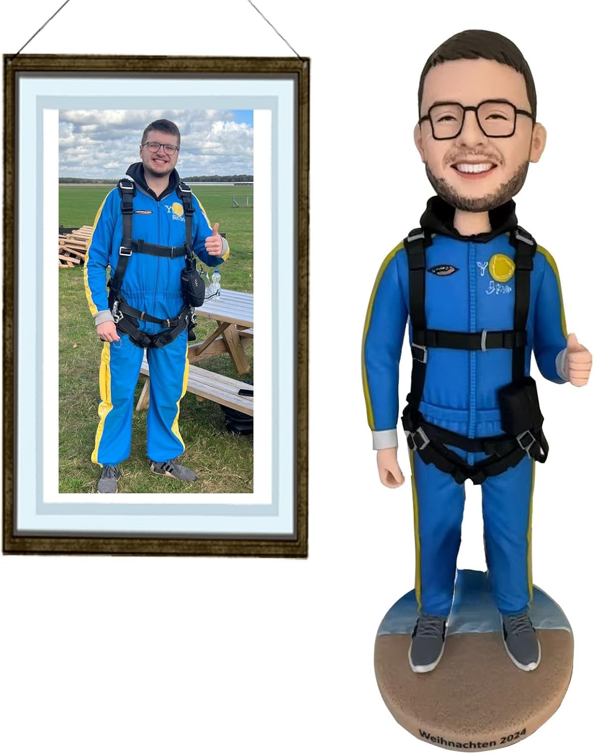 Figura de Bobblehead personalizada, hecha a mano, hecha a mano, hecha a mano, hecha en base a tu imagen, regalos personalizados para cumpleaños, graduación, despedida de colega