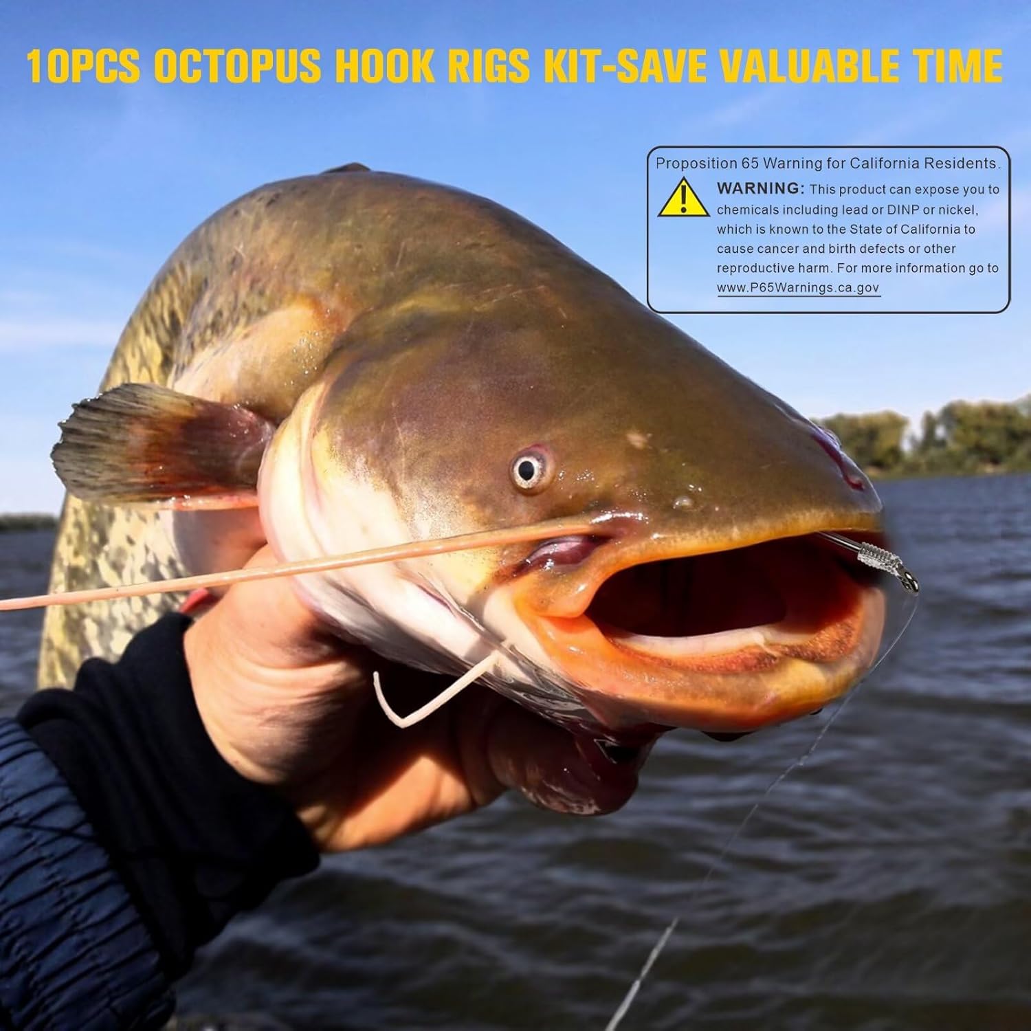 Pre-Rigd Catfish Rig Circle/Ocus Hooks Rigs for Catfish