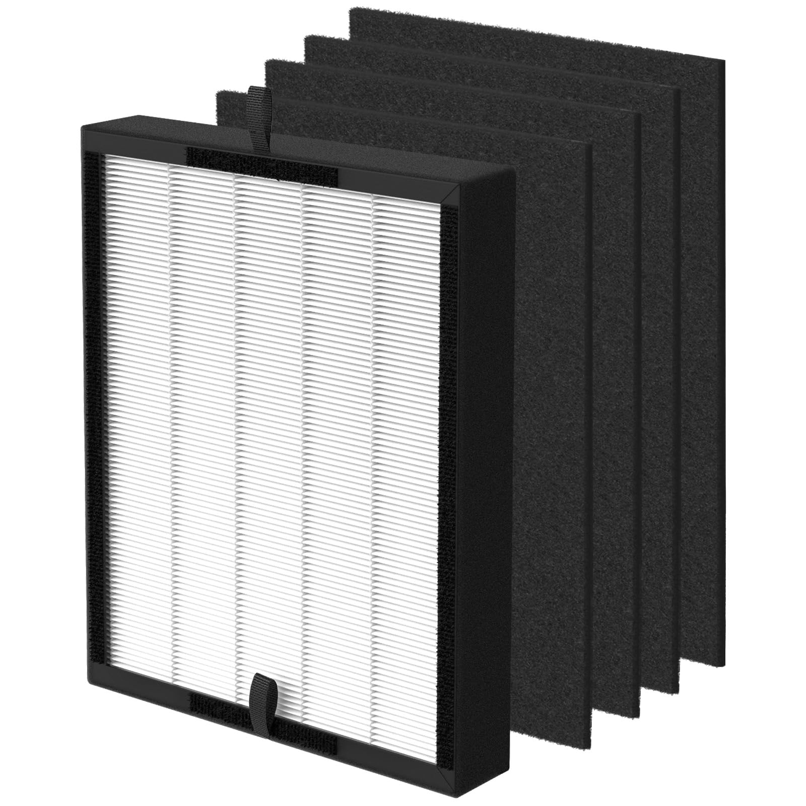 WILERDATrue HEPA 45i Replacement Filter, Compatible with Alen BreatheSmart Flex &45 i air purifier, Compared # B4-Fresh/FL40-Silver-Carbon, 1 Pack HEPA Filter+4 Pre Filter