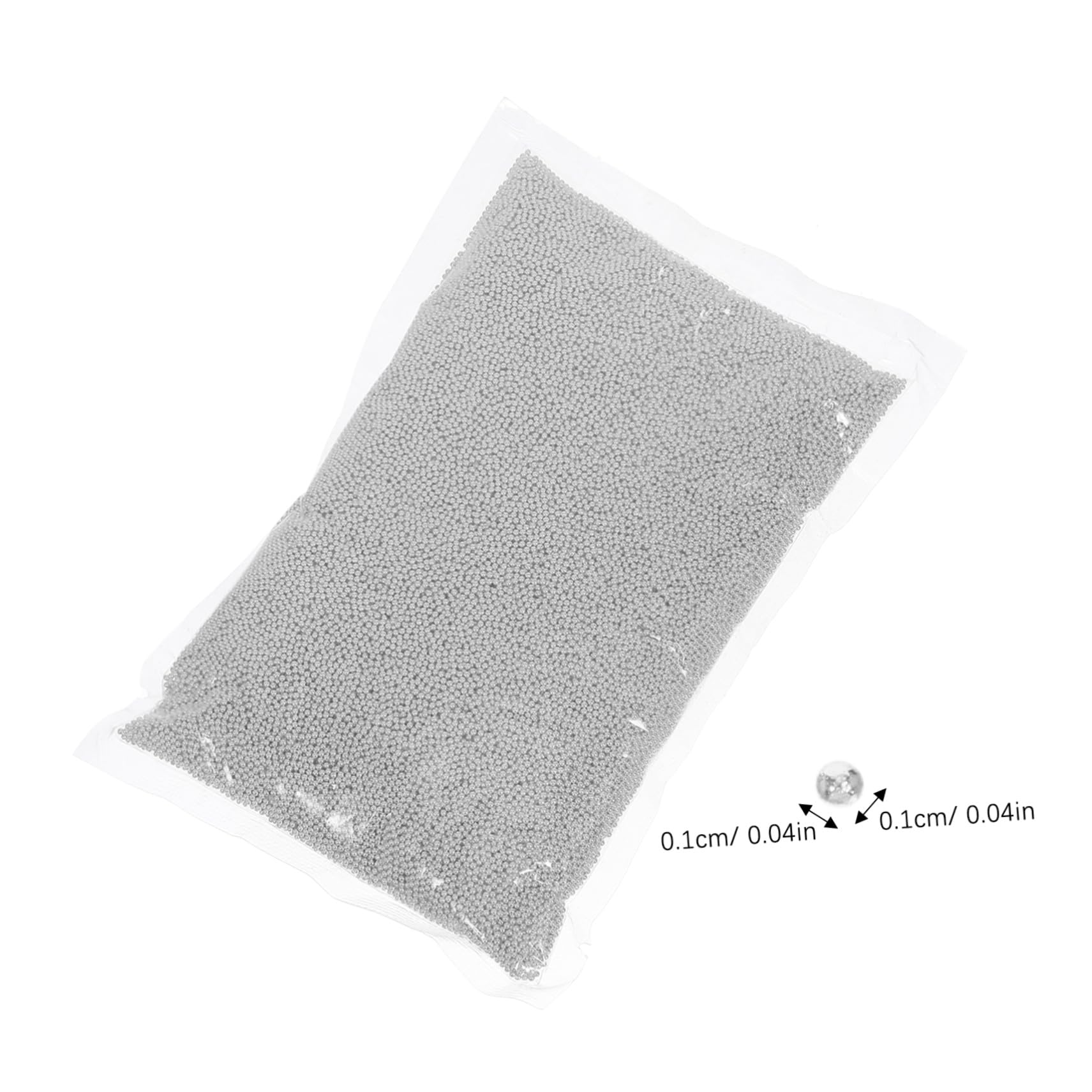 Metallo Mini per Unghie Palline Manicure Decorative DIY Piccole Sfere Argento per Nail Art e Accessori Decorativi Professionali