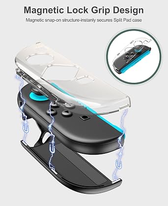 NinABXY Switch 2 Carrying Case Accessories, 8-IN-1 Bundle for Nintendo Switch 2 2025Clear Split PC Protective Shell, 2-Pack Tempered Glass,Legacy Systems for Nintendo 3DS,L