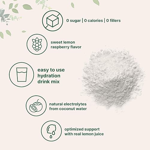 Miniatura 10 de Micro Ingredients Polvo de electrolito de hidratación, 1 libra (69 porciones), sabor a frambuesa y limón, alto contenido de potasio (1,000 mg) +