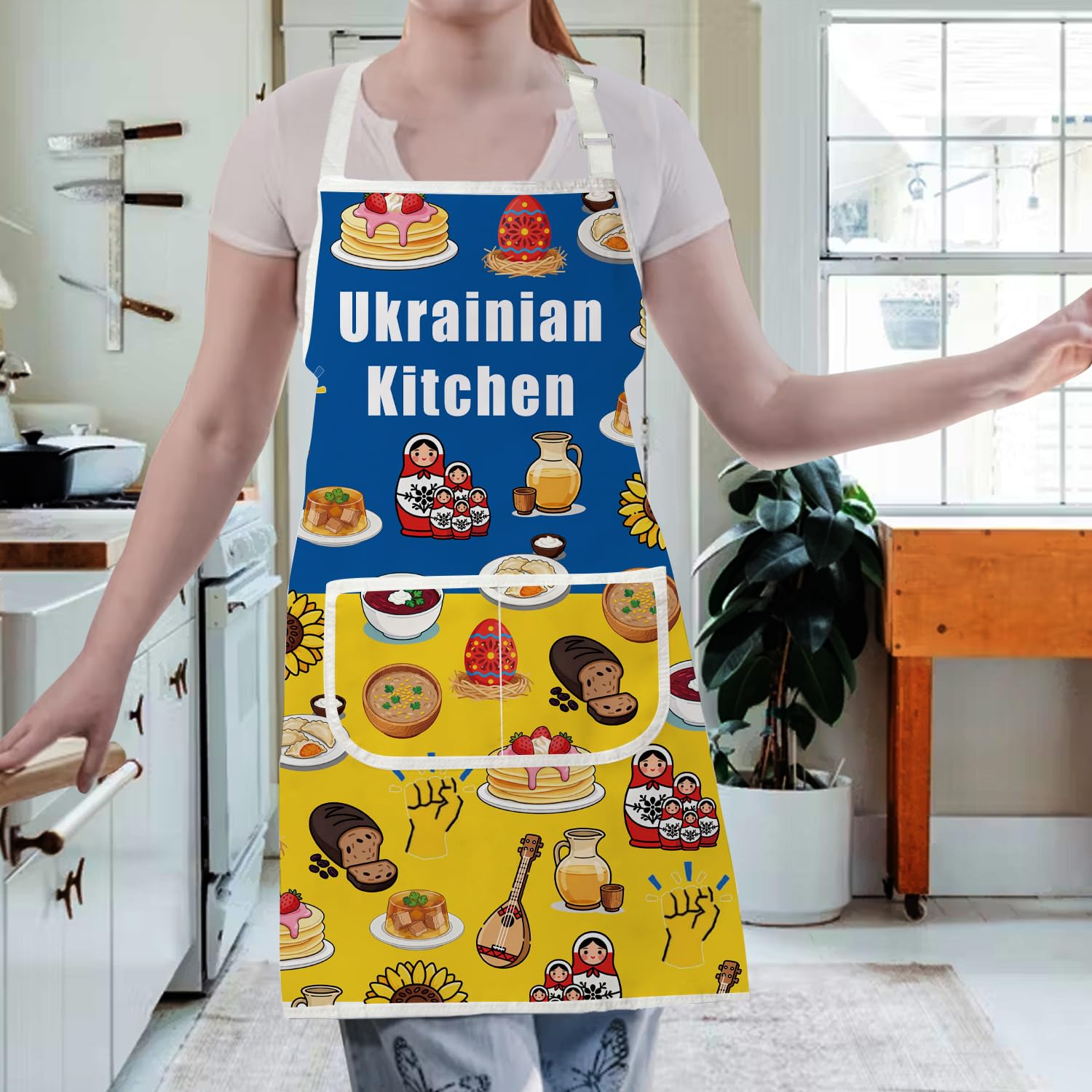Gzrlyf Ukrainian Kitchen Apron Chef Ukraine Gift Ukrainian Food Gift Ukraine Cuisine Cooking Apron