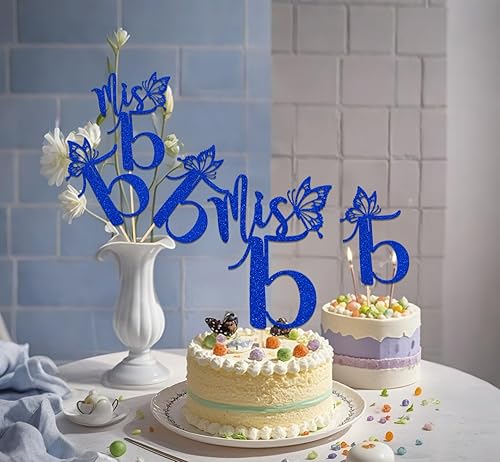 Miniatura 34 de Mis 15 palos de centro de mesa, decoraciones de feliz cumpleaños 15, Hello 15, Cheers to 15 años, suministros para fiesta de aniversario, 12 piezas