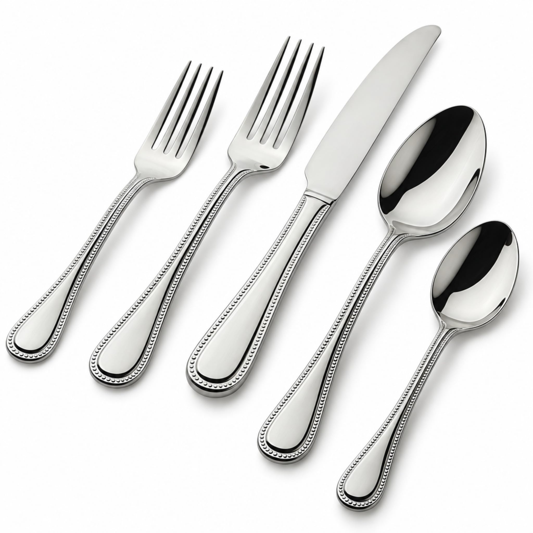 Godinger 20‑Piece Stainless Steel Silverware Set, Flatware Utensil Set for 4, Atlas, Silver Matte, 18/0 — Amazon image 21