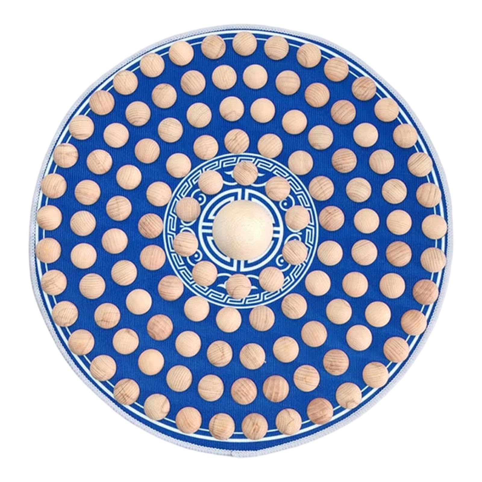Tapis de Massage Pieds Bois Acupression Ergonomique Réflexologie Antidérapant Pratique Convient à La Relaxation Bureau, Bleu