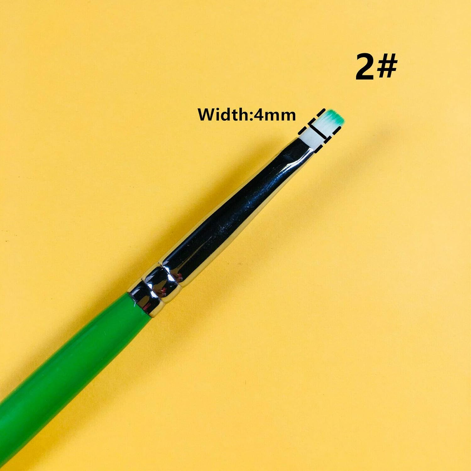 5Pcs Porcelain Brush Pen Enamel Metal Ceramic Green Dental Brushes 0# 2# 6# 7# 8# 1 Set