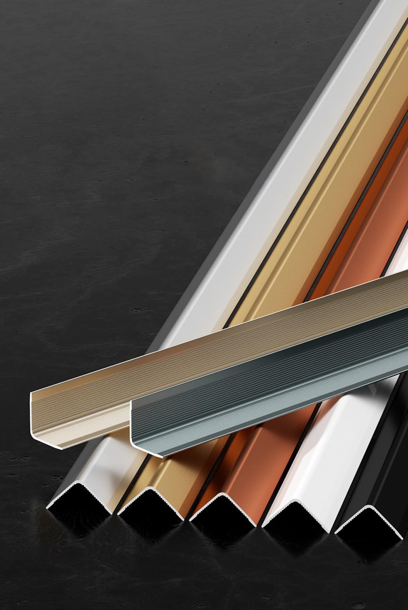 Wand-Eckenschutz, Wandeckenschutz aus Aluminiumlegierung, 270 cm, 89 Grad, selbstklebend, 6–50 mm(Style 5,W 35mm)