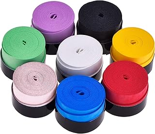 Pangda 8 Pezzi Tennis Badminton Racket Overgrip per Anti Scivolo e Grip Assorbente, Colore Assortito