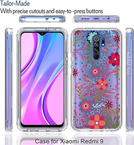 Miniatura 5 de Funda para Redmi 9 PrimePoco M2M2 Reloaded M2004J19PI Funda con protector de pantalla de vidrio templado, funda protectora de TPU transparente