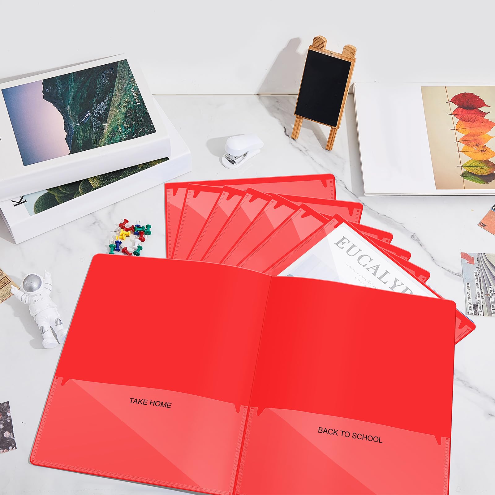 Snapklik.com : Henoyso 12 Pcs Folders Take Home Heavy Duty 2 Pocket ...
