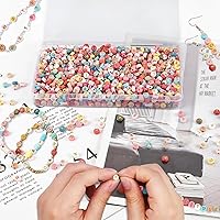 Vista 5 de Caja de lápices, paquete de 6 cajas de manualidades, cajas de almacenamiento pequeñas, cajas de plástico con tapa, archivos transparentes, pequeños