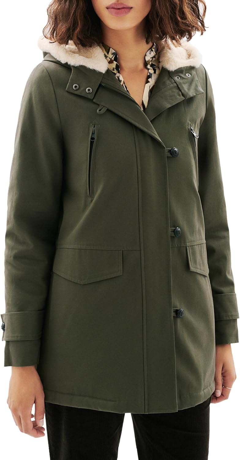 Barbour Parka met steekzakken opzij, model 'BARRAS' in marineblauw