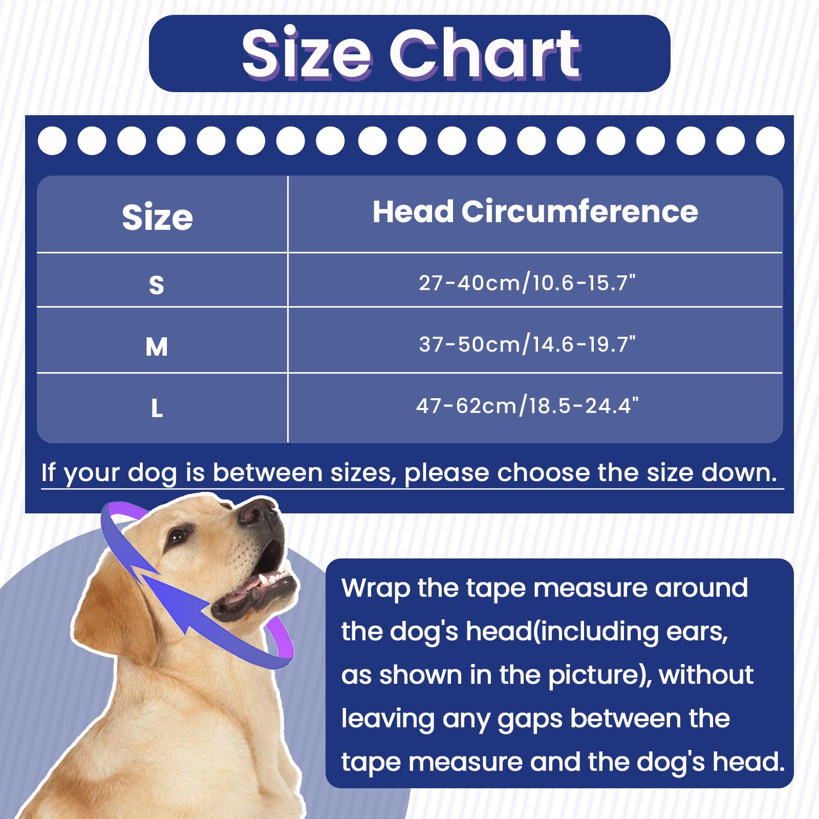 IECOii Protezioni Auricolari Snood per Cani, Paraorecchie per Cani Protezione dal Rumore Cappuccio Calmante, Fascia per Orecchie per Cani, Coperture Auricolari Snood per Animali per Alleviare l'Ansia