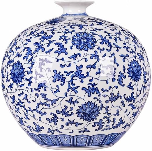 Jarrón De Porcelana Con Vaca Highland – Estilo Acuarela Country Life – Lesser & Pavey