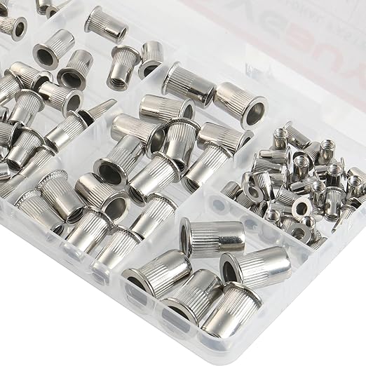 Kit de 80 tuercas remachables SAE VGBUY acero inoxidable 304 miniatura 2