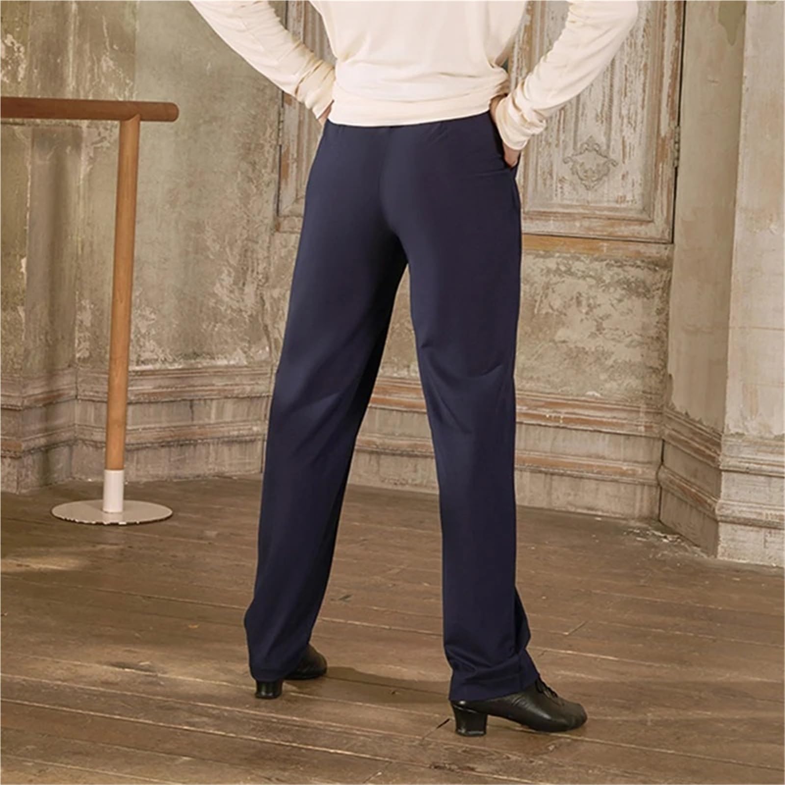 Pantalones De Baile Latino For Hombre, Ropa Competición For Chachachá, Rumba Y, Holgados For Practicar para Hombre, Salsa, Jazz, Danza