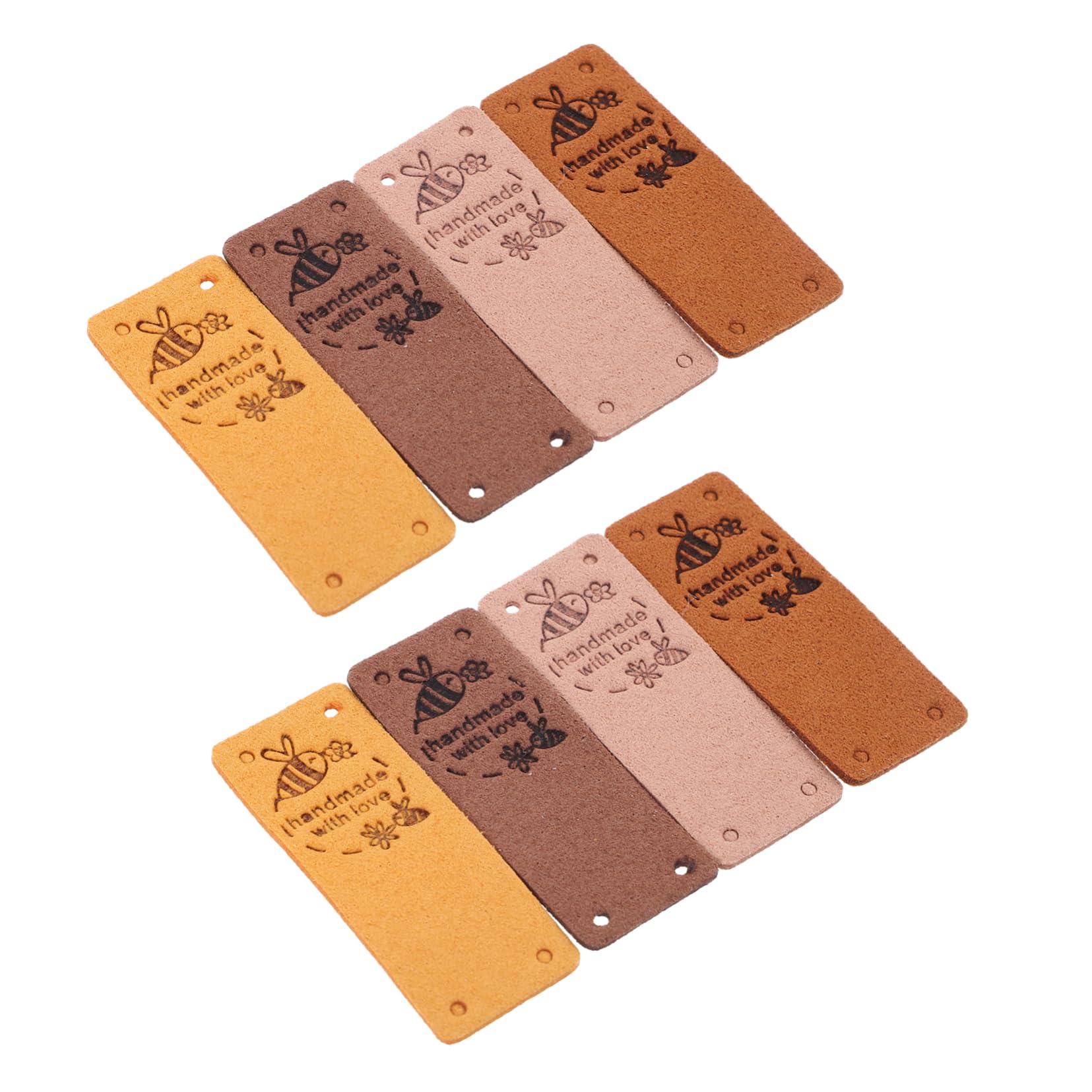 Amazon.co.jp: ibasenice 40個 革にラベルを縫い付ける フードのタグ