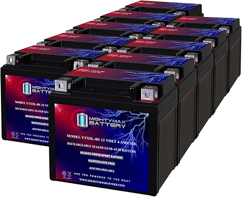 Mighty Max Battery YTX5L-BS - Batería de repuesto de 12 V y 4 Ah compatible con KTM 530 XCR-W 08-10 Pack