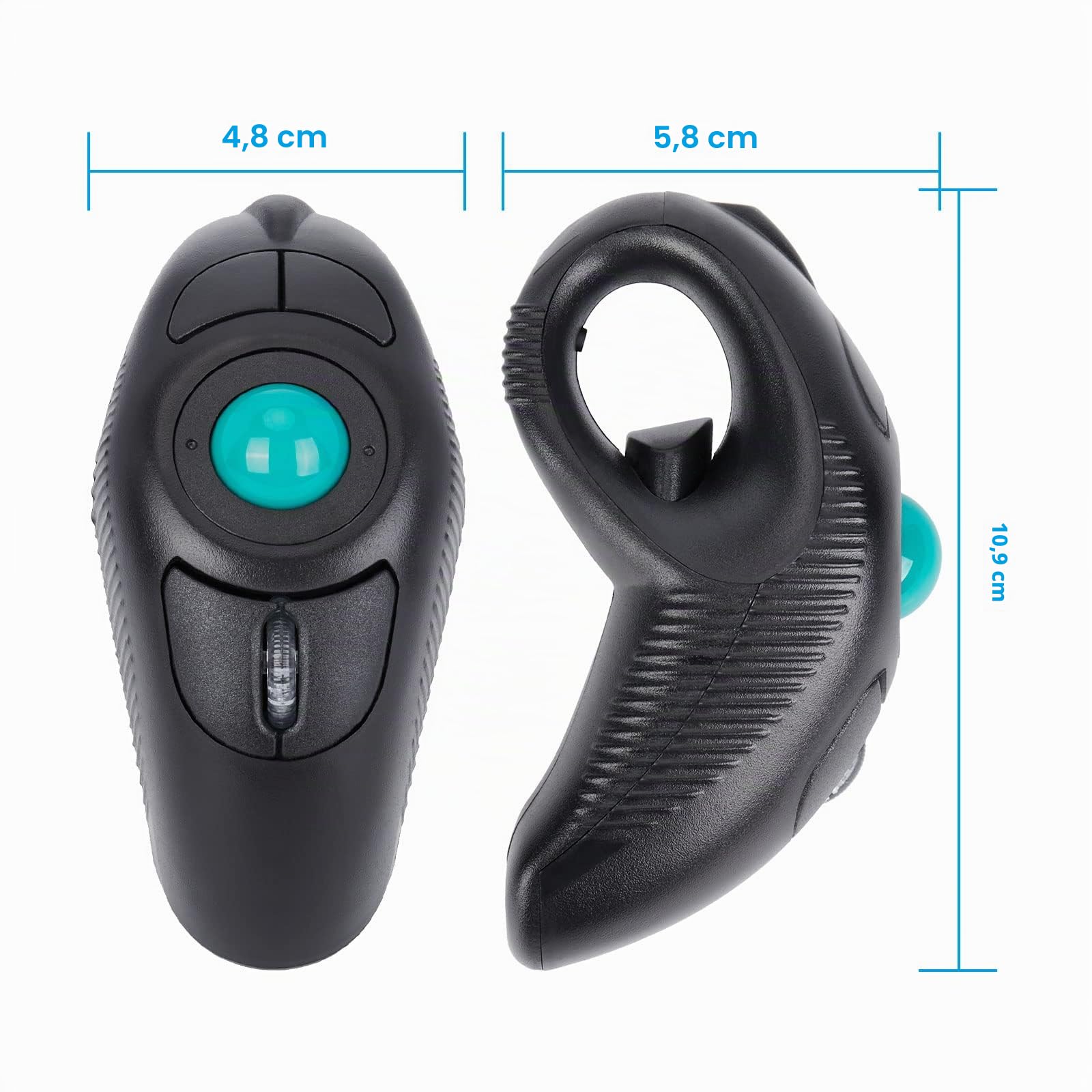 welspo Souris sans fil USB avec boule de commande