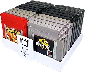 Organizador de videogame, capa contra poeira, suporte de cartucho, suporte de capa, Branco, Game Boy