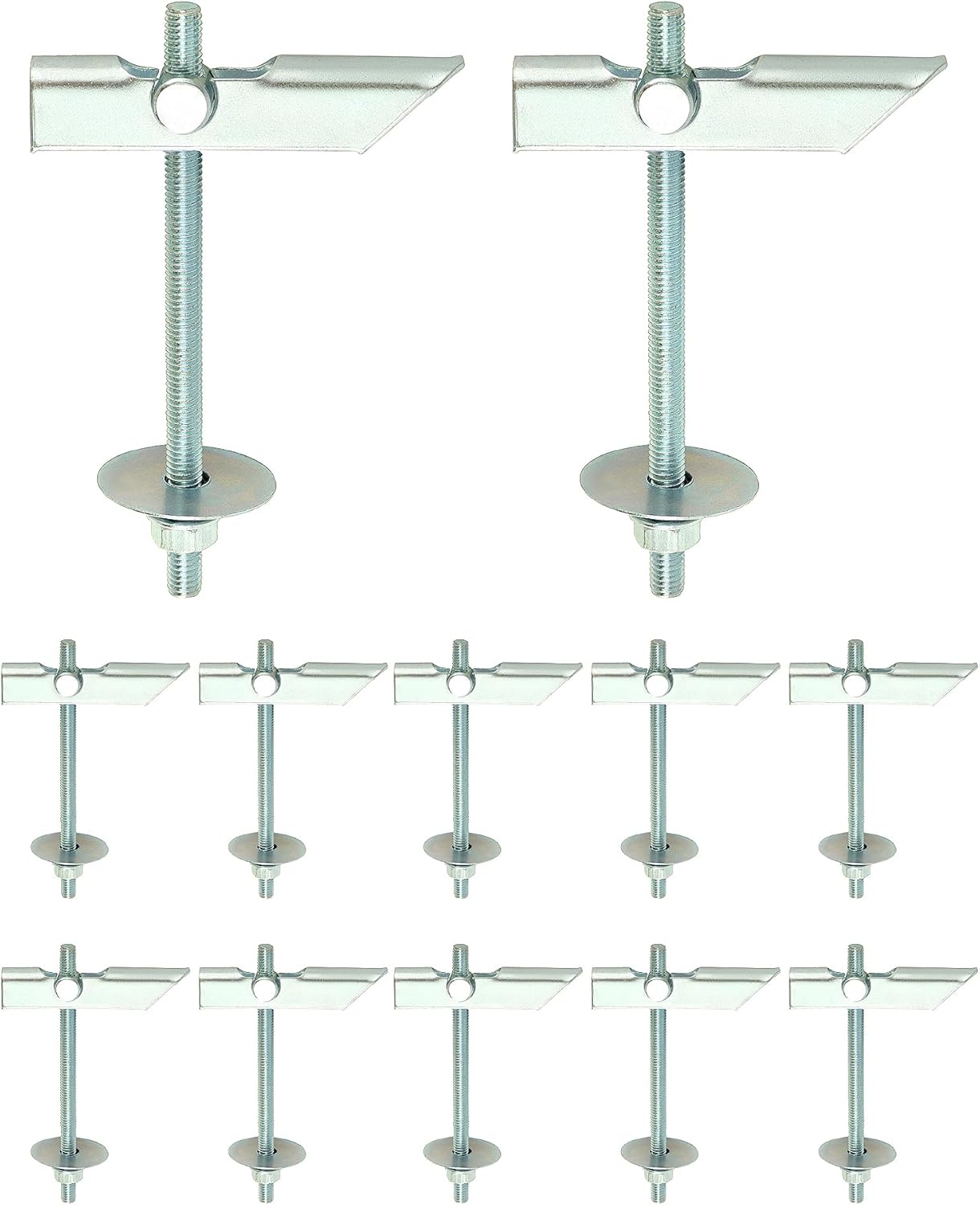 QWORK 12 Pack M6 x 100mm Heavy Duty Plasterboard Fixings Toggle Bolts