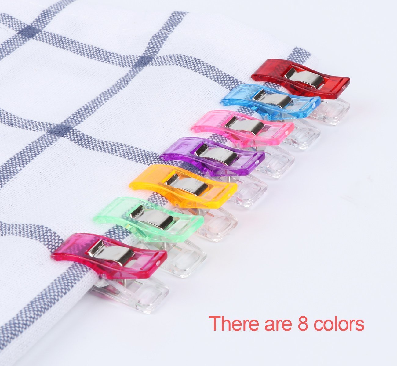 60 Mollette Da Cucito Colorate - Clip Per Tessuto, Trapunta E Artigianato - Alternative Ai Spilli - Foto 2