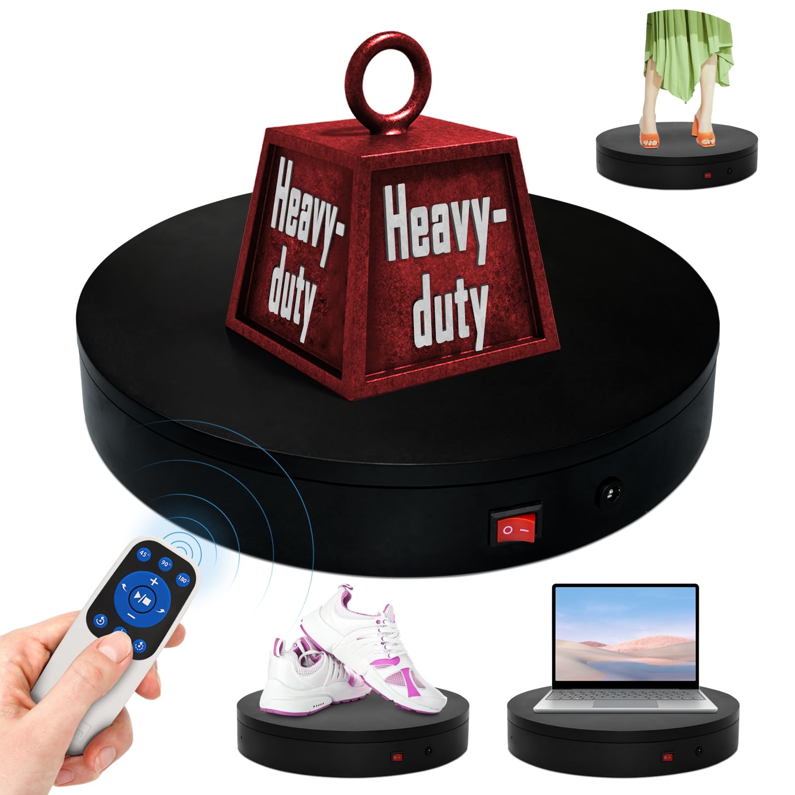 Motorized Rotating Turntable Display Stand - 360 Rotation -17