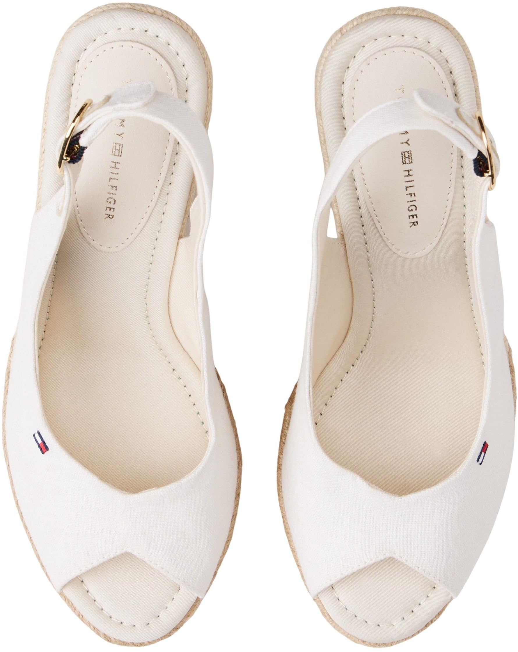 Tommy Hilfiger Damen Flag High Wedge Espad Slingback Fw0fw09343Keil-Espadrilles