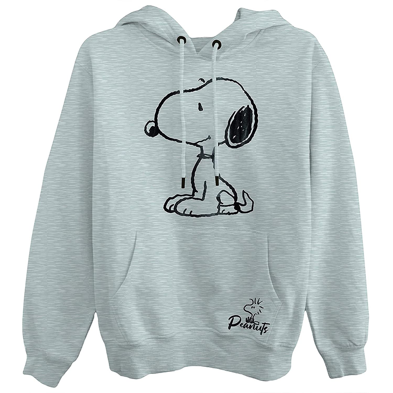 PeanutsLadies Snoopy Fashion Hoodie - Ladies Classic Snoopy Fleece Sweatshirt Foil Sweatshirt