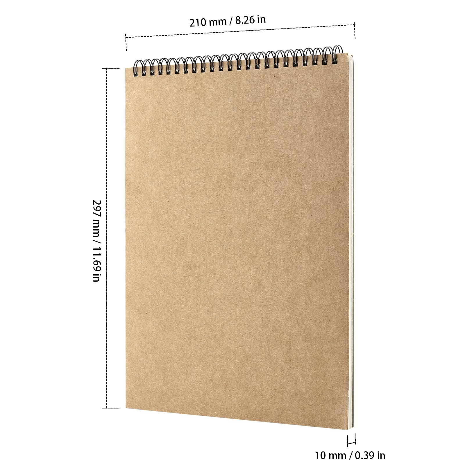 SYUTBOU 6 sztuk szkicowników A4, 30 arkuszy 160 g/m², format A4, do szkicowania, rysowania, pisania