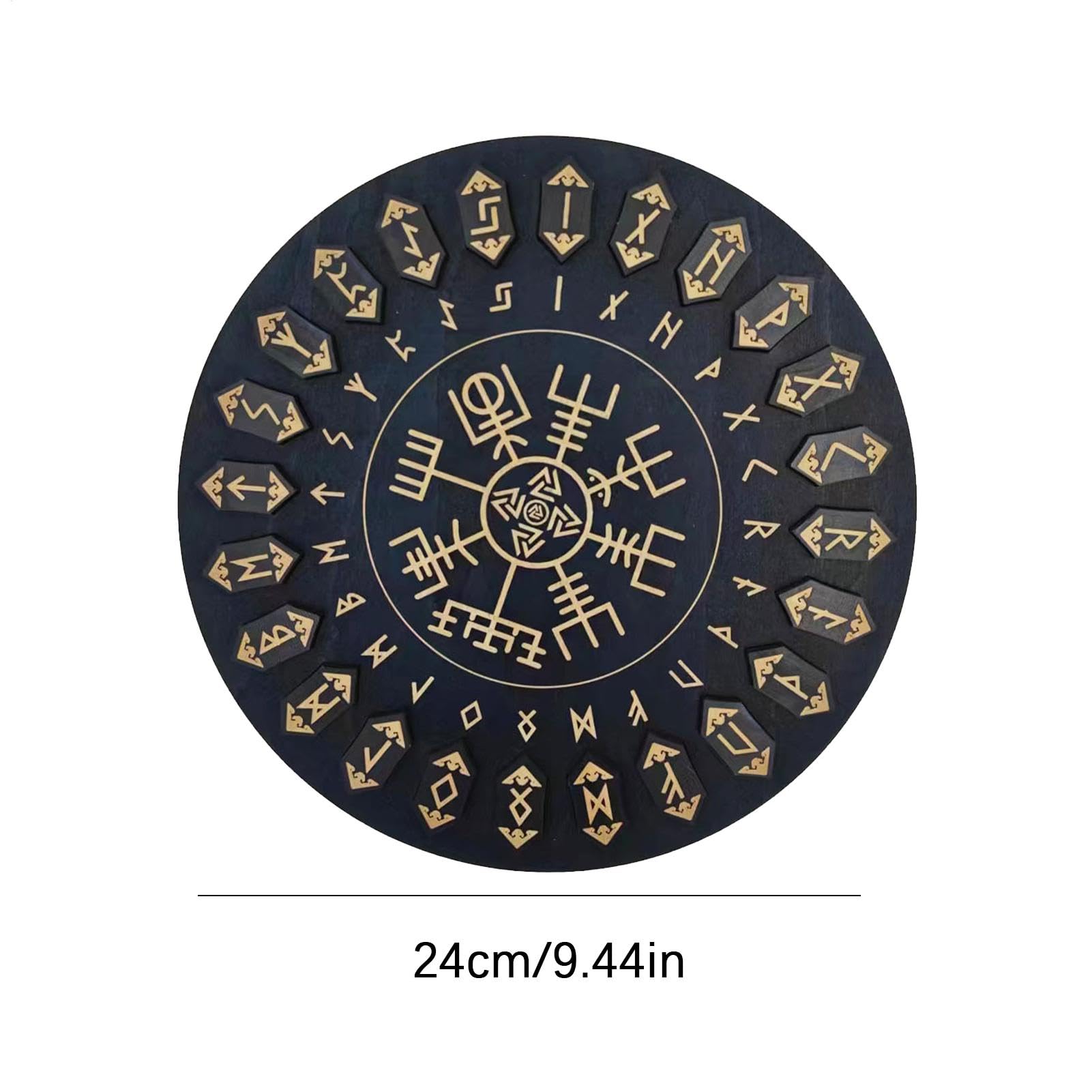 Set di rune da, set di rune in legno, rune divinazione in legno, iscrizioni per meditazione e divinazione, forniture multifunzionali per streghe, strumenti decorativi per meditazione