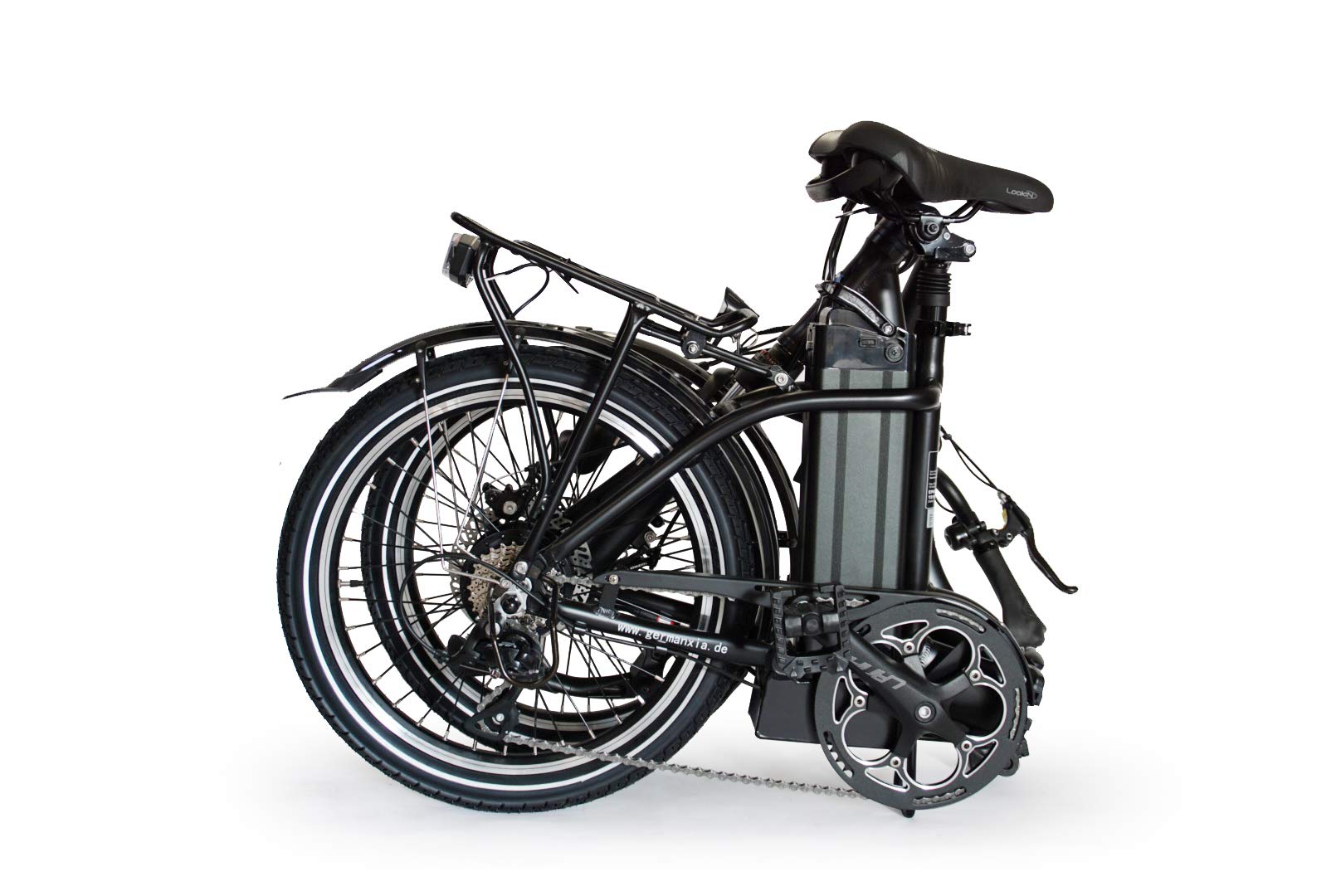 Premium xgerman Touring électriques vélo pliant 20pouces eturbo 9vitesses Shimano LCD, 250W HR Entraînement/15,6ah, portée jusqu'à 138KM après STVZO, Comfort de guidon