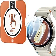 LK 3 Stück Displayschutz für Samsung Galaxy Watch 7/6 40mm Schutzfolie, Einfache Installation, Kratzfest, Blasenfrei, 9H Schutzglas für Galaxy Watch 7/6 40mm [ Neues Modell 2025]