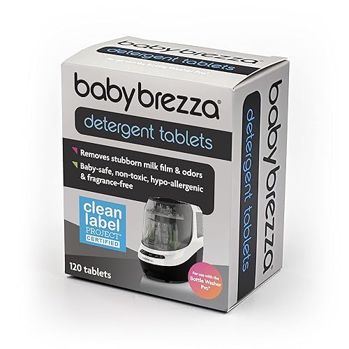 Baby Brezza Tabletas de jabón detergentes oficiales para lavadora de botellas Baby Brezza Pro, 120 tabletas