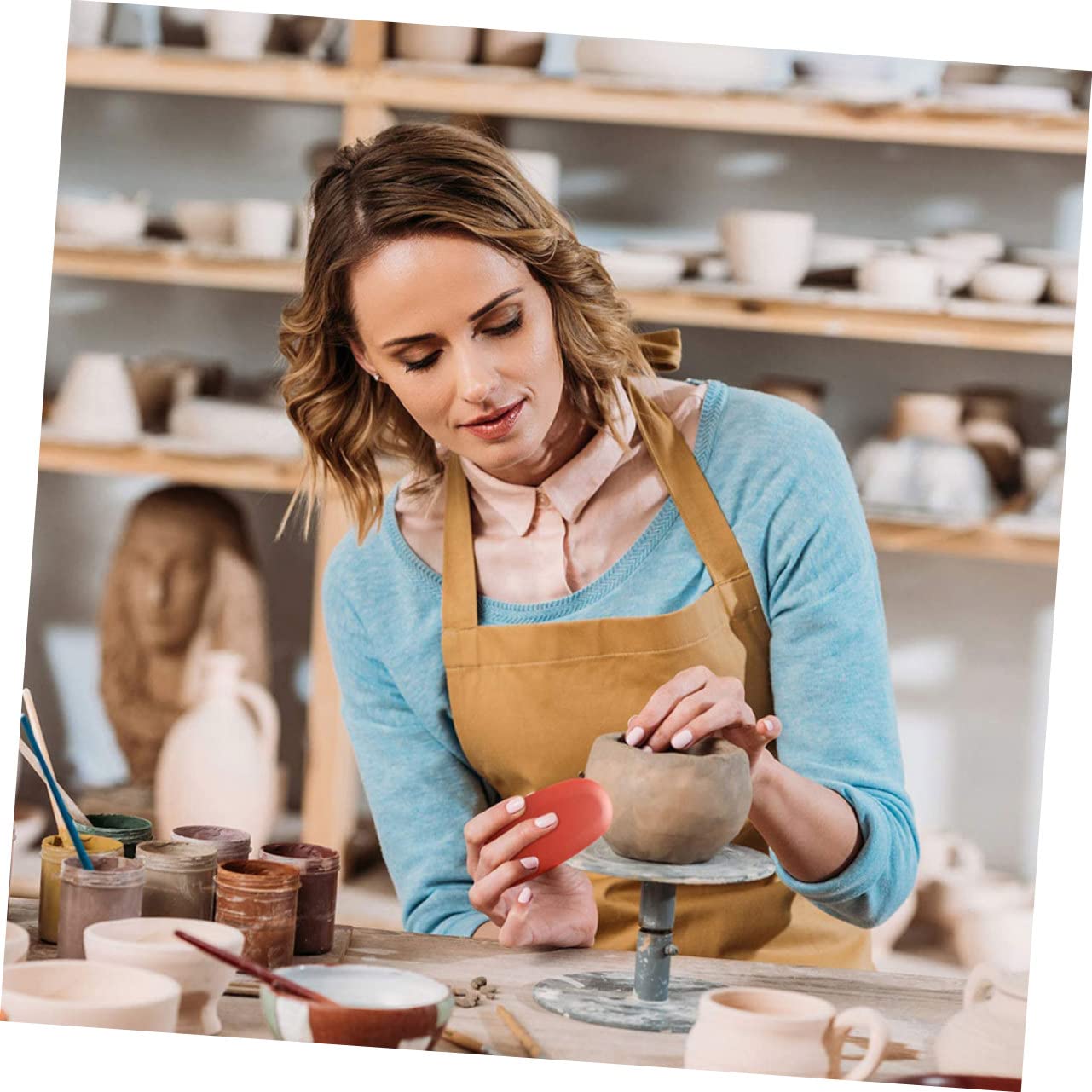 12 Stück Edelstahl-Schaber Set - Keramik Werkzeuge Mit Wellenschliff