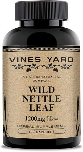 Cápsulas de hojas de ortiga silvestre | Apoya el equilibrio saludable de líquidos y problemas del tracto urinario | Suplemento de hierbas orgánicas