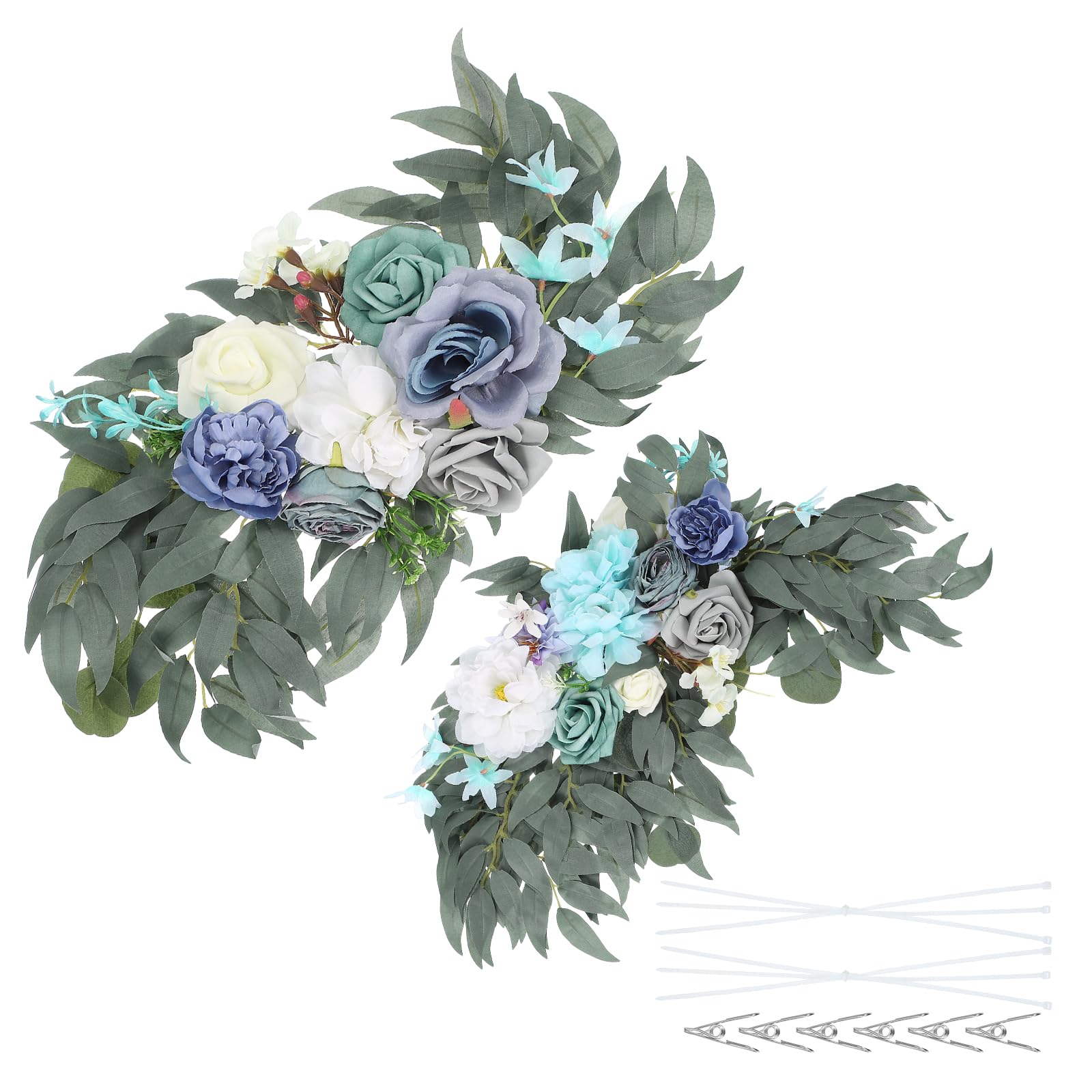Fleurs d'arche de mariage en soie pour panneau sans flétrir