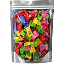 Sugar-Free Fruity Mints, 12 Assorted Fruit Flavors, 120g, 120+ Pieces, Hard Shell with Soft Center, Resealable Stand-Up Pouch