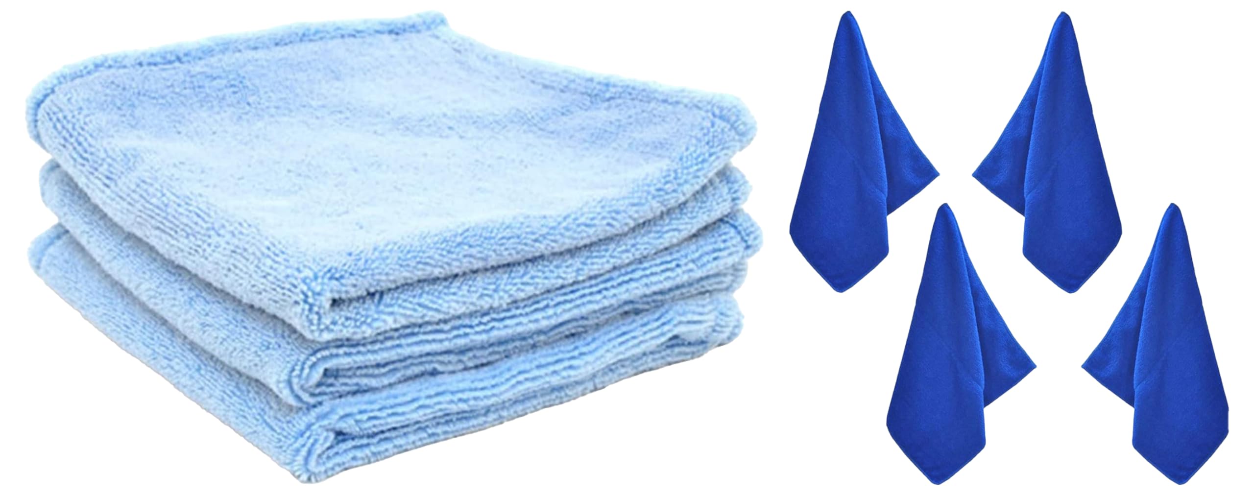 SIGNORA WARE Signoraware Glowmax 600GSM Microfiber Towel (40 * 40cm) Each, Set of 2, Multicolour, Standard, (SG_6